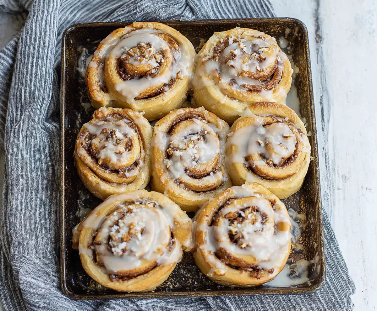 Quick Sourdough Cinnamon Rolls