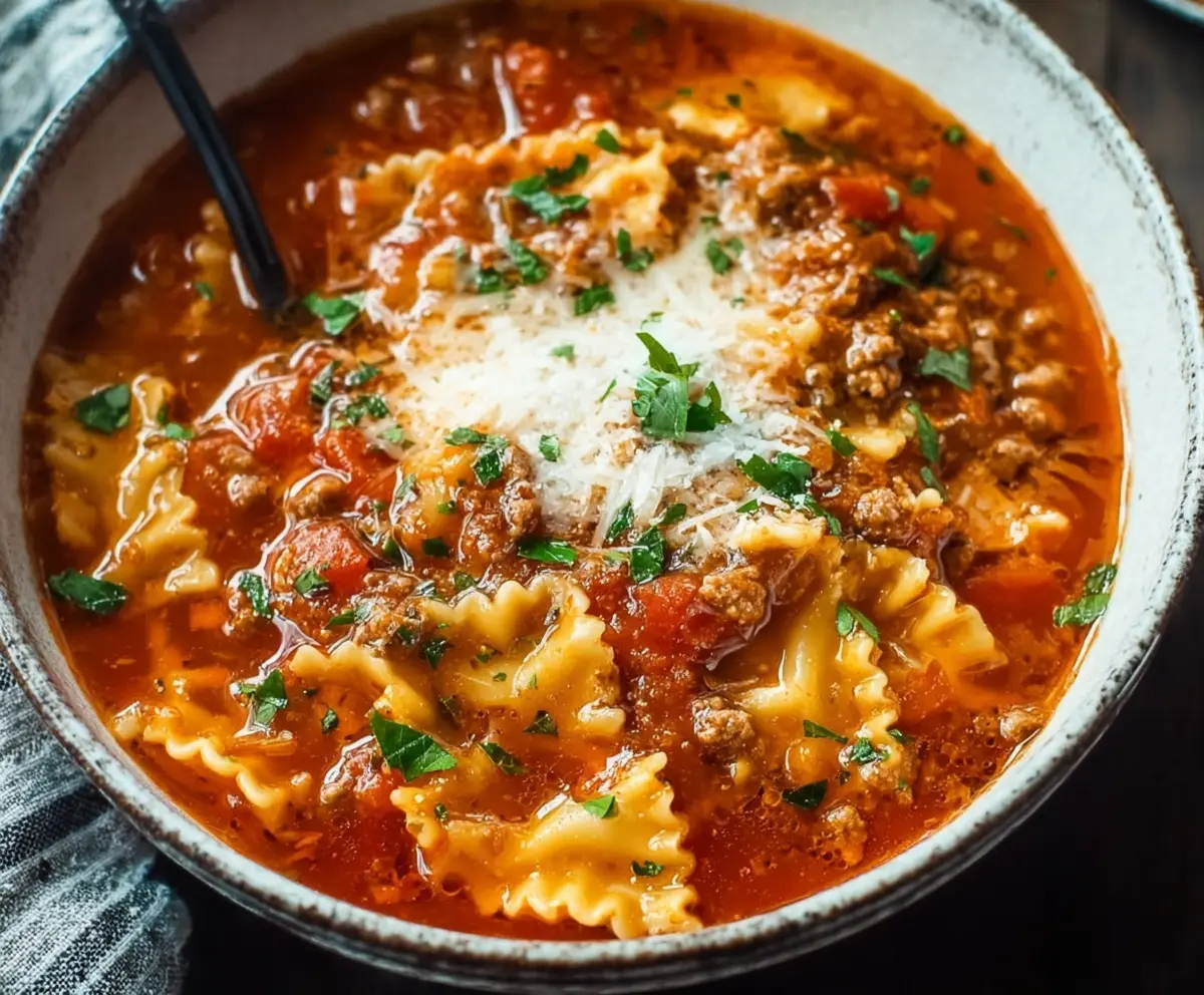 Hearty Lasagna Soup Recipe