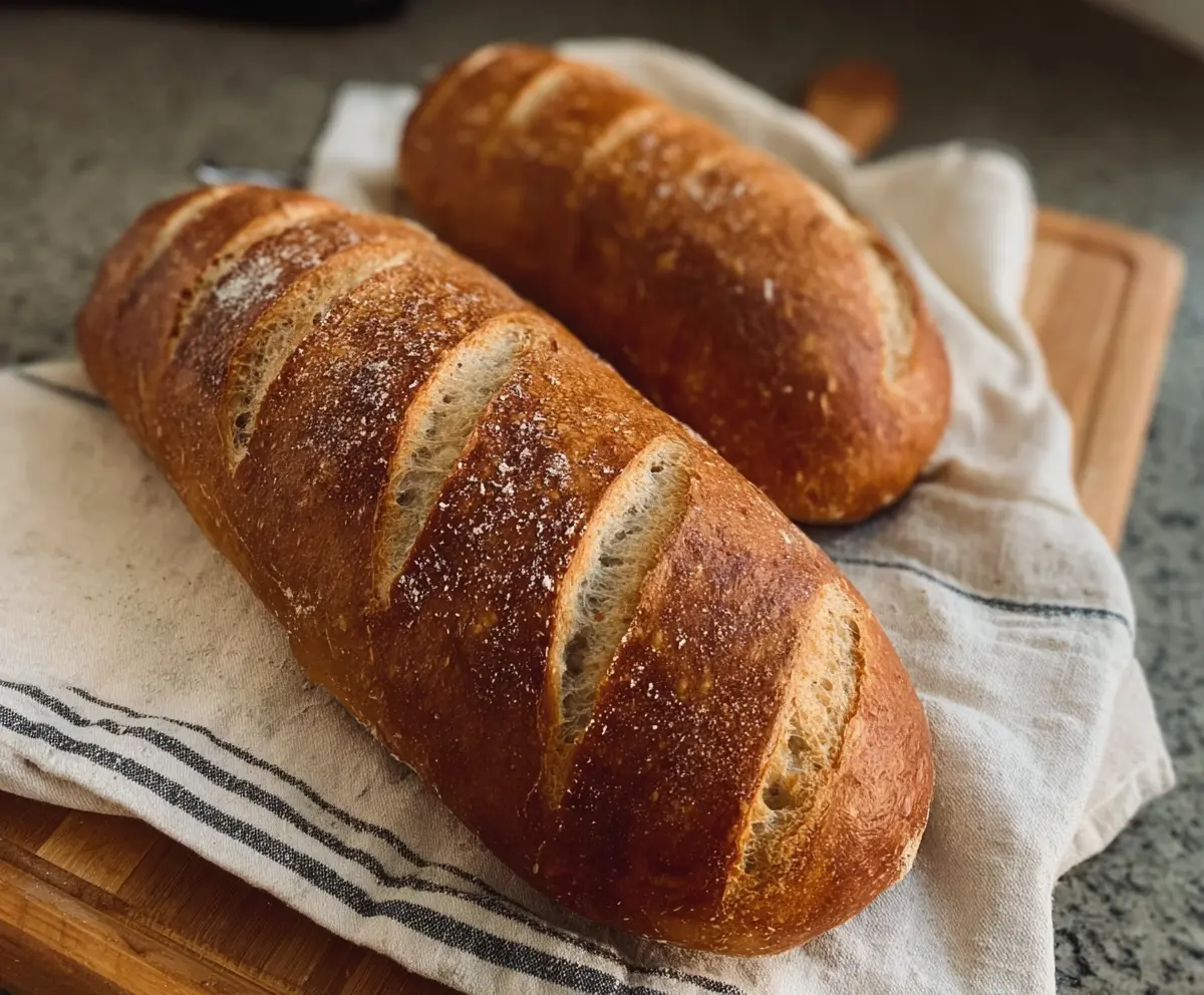 Easy Quick Sourdough French Bread