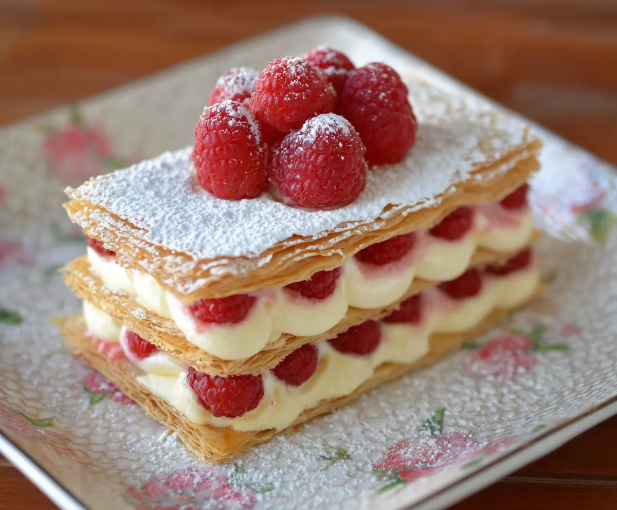 Easy Raspberry Cream Napoleons