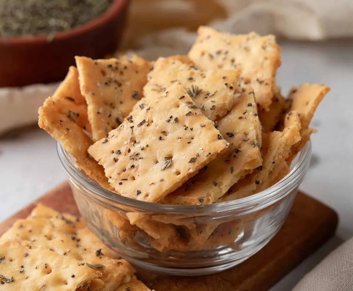 Easy 3-Ingredient Sourdough Crackers